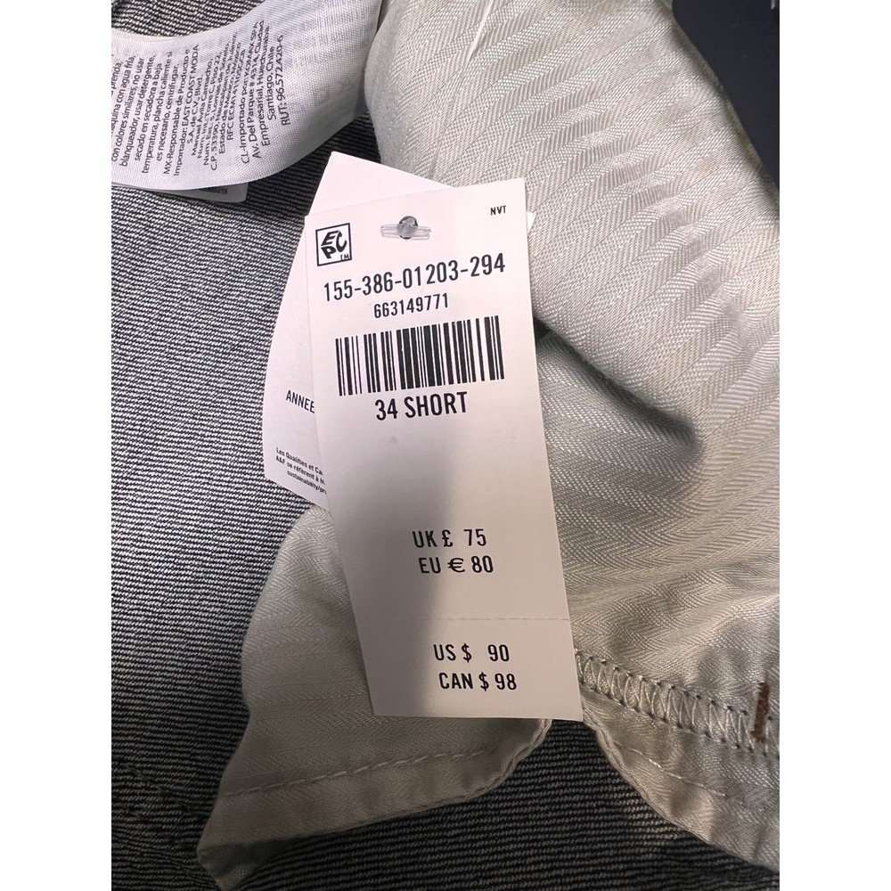 Abercrombie & Fitch 90s Relaxed High Rise Jeans Womens 34 SHORT Curve Love NWT - Picture 7 of 8